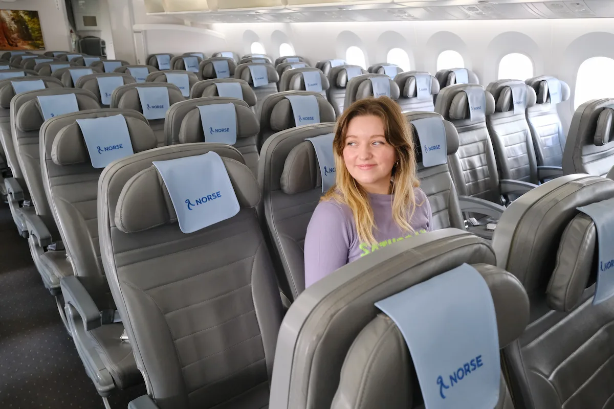 Chelsea on Norse Flight Transport Airplane