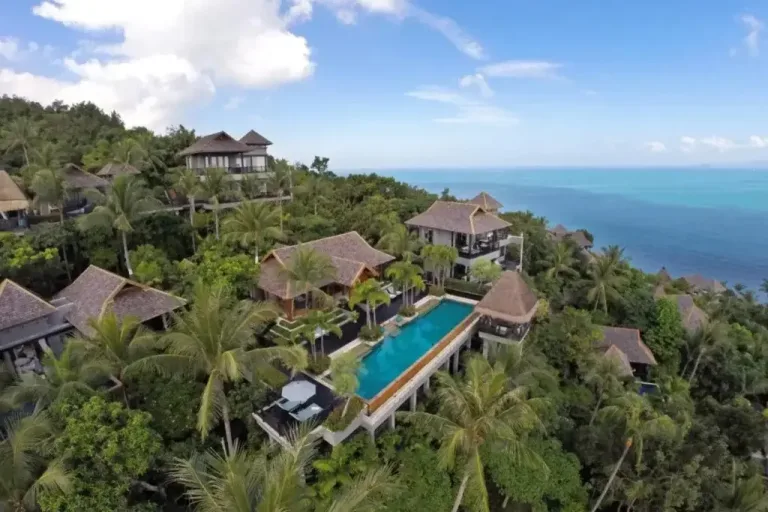jungle surrounding the four seasons koh samui hotel thailand