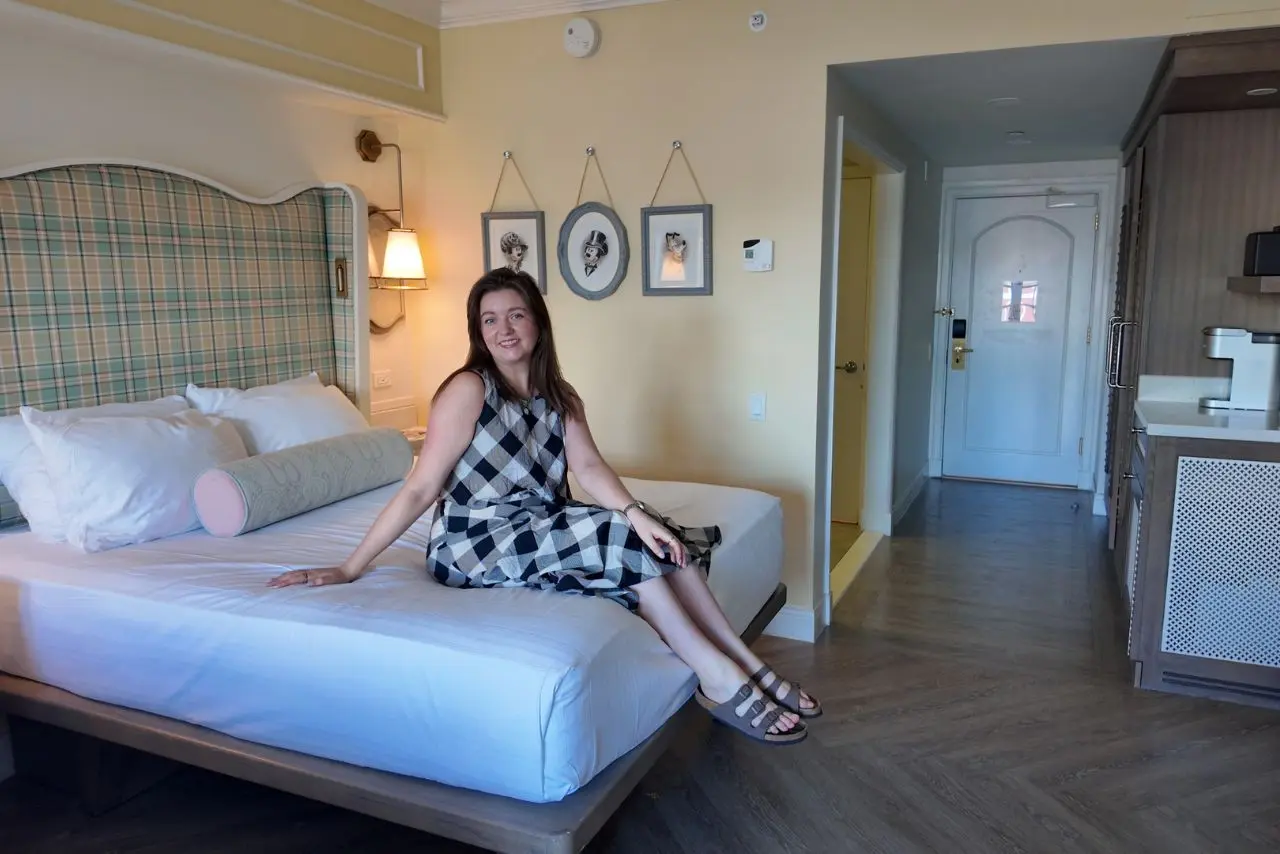 Boardwalk Inn Disney World Chelsea on Bed