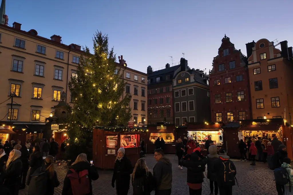 evening at Stockholm Christmas Market Review