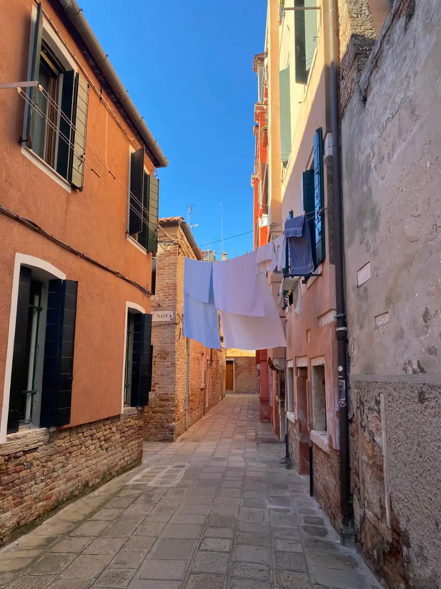 Laundry drying Zattere Dorsoduro Venice