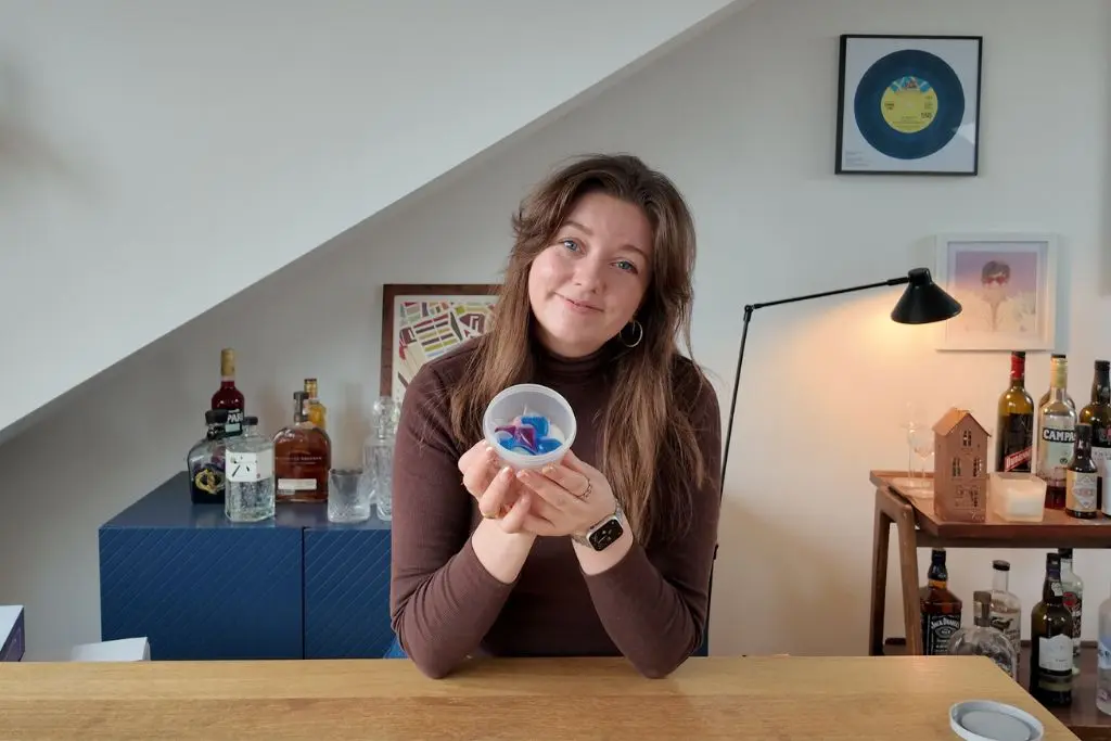 Chelsea with laundry pods