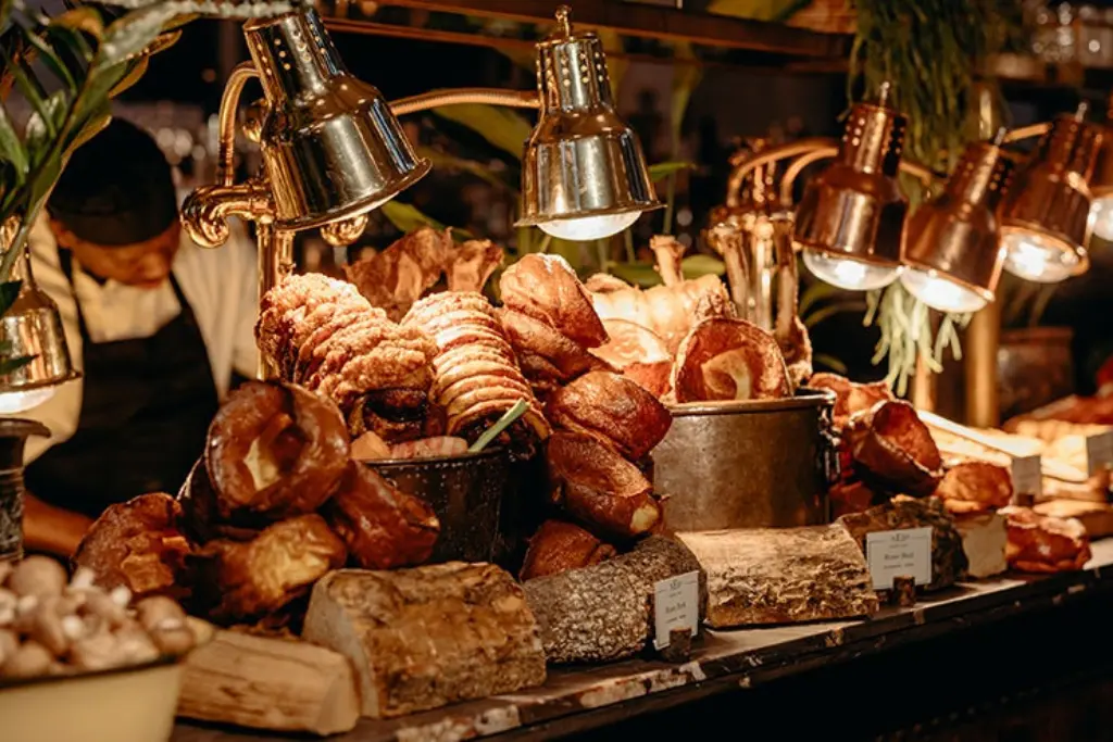 Yorkshire puddings at The Feast at The Ned London