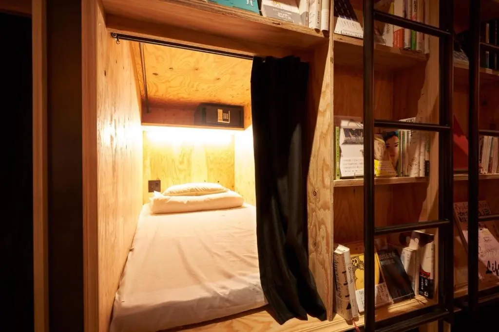 Bed nook at Book and Bed Tokyo