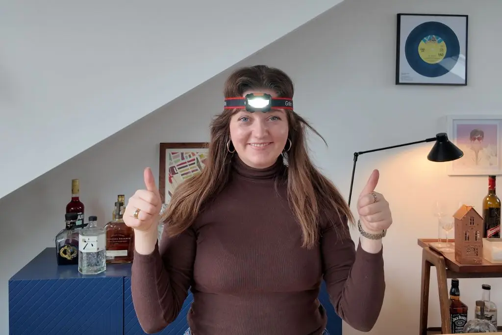 Chelsea with headlamp