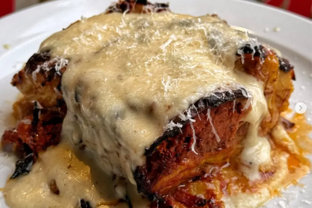 unlimited lasagne at senza fondo shoreditch london