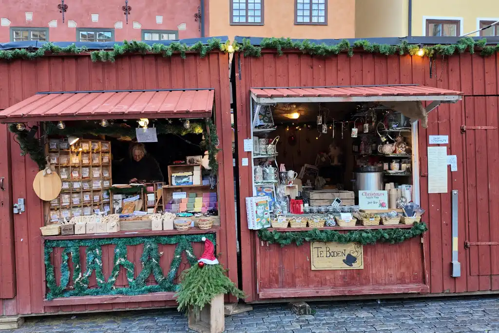 soap stall at Stockholm Christmas Market