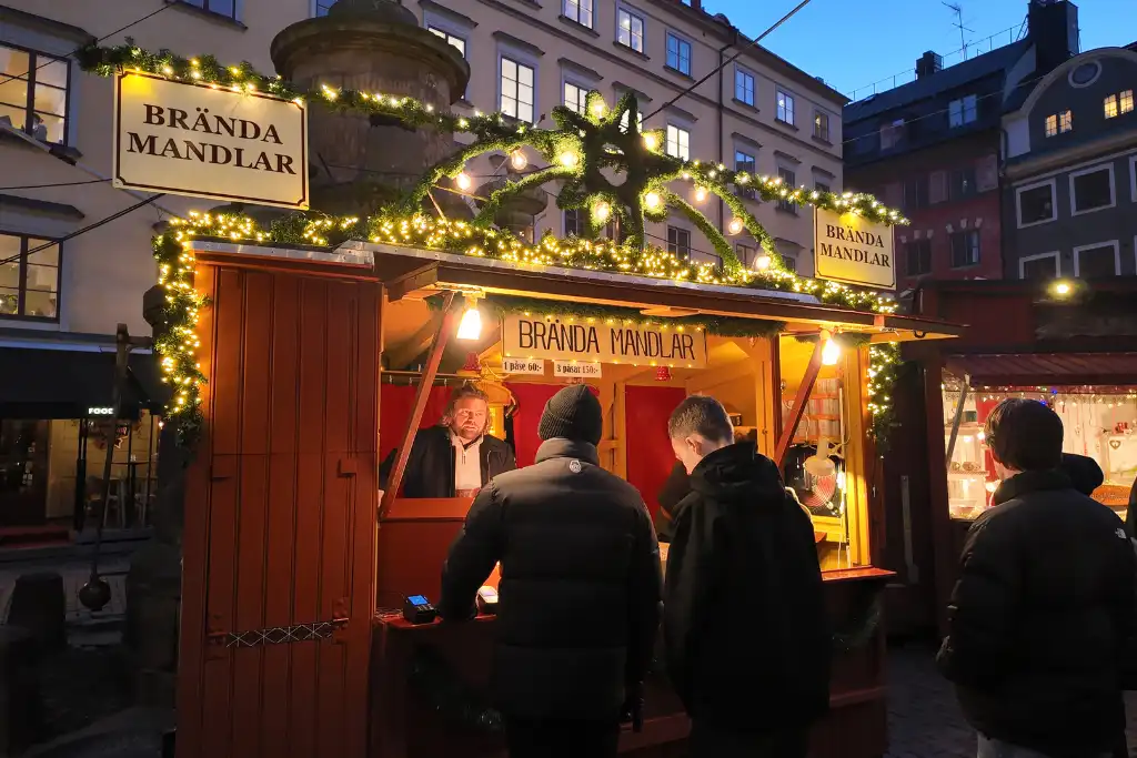 Almonds at Stockholm Christmas Market