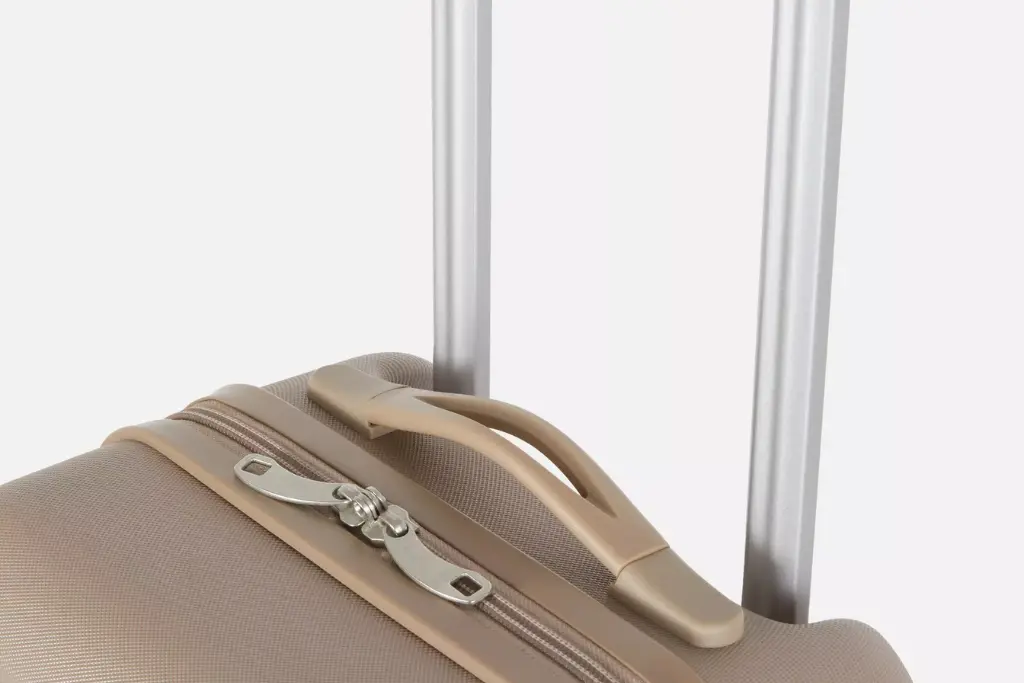 Primark suitcase with removable wheels zip detail