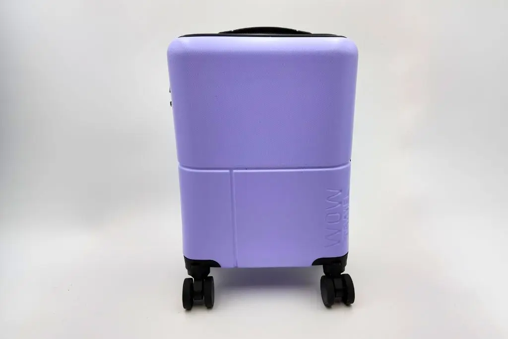 wow travel ryanair underseat suitcase in lilac