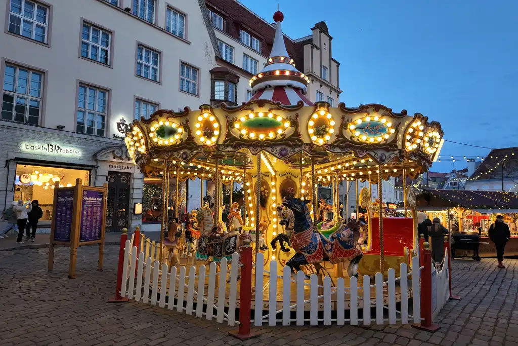 Carousel at Tallinn Christmas Market