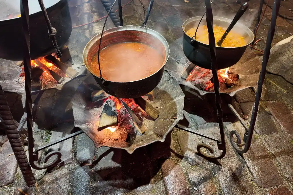 Hot soup at Riga Christmas Market