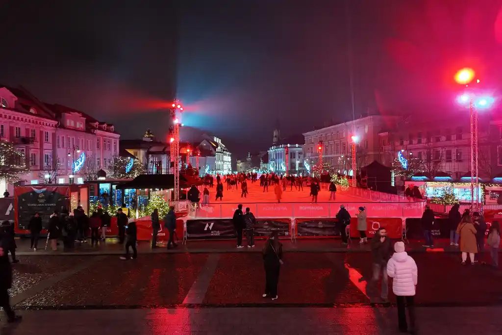 Ice rink at Vilnius Christmas Market