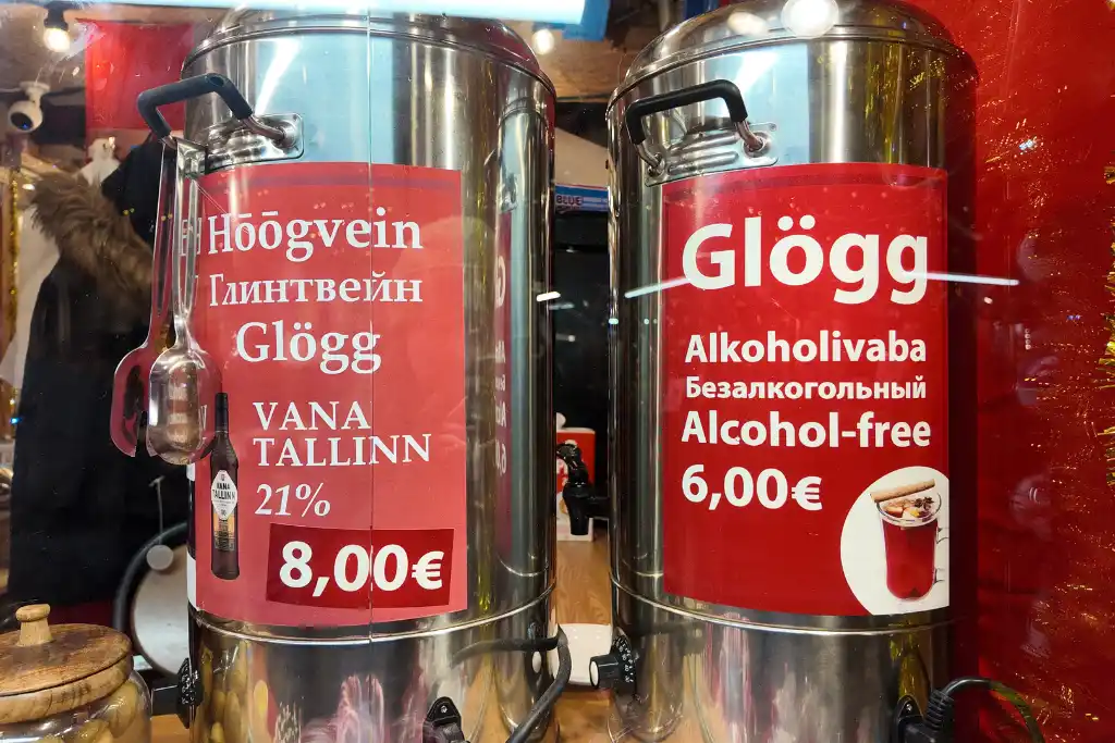 Glogg stall Tallinn Christmas Market