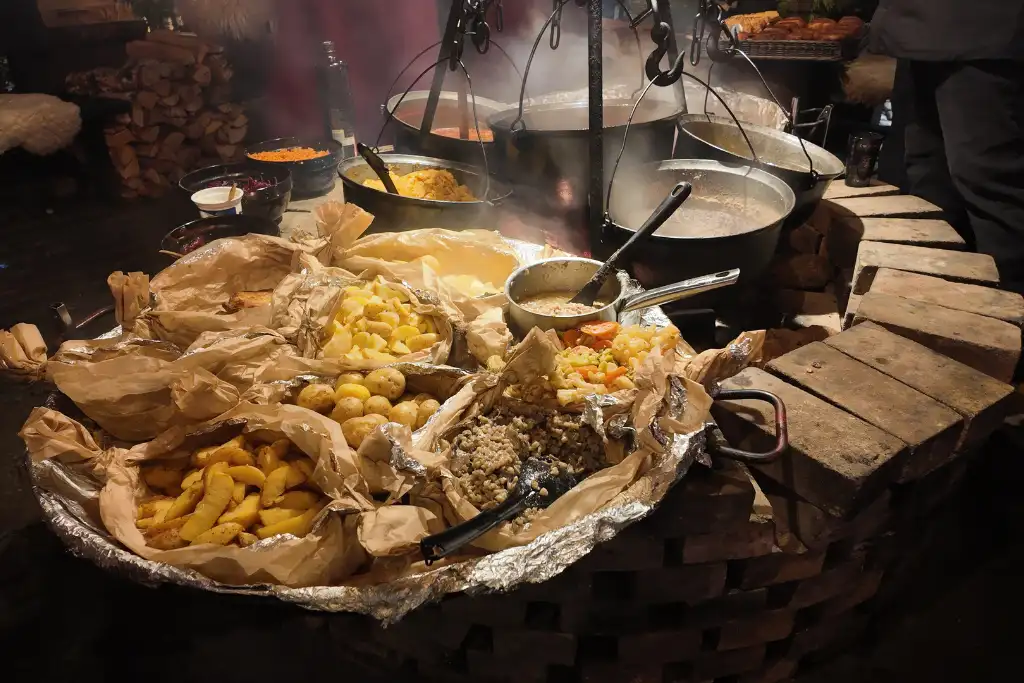 Food at Riga Christmas Market