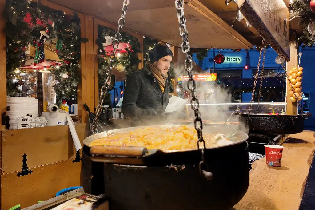 Food stall at Tallinn Christmas Market