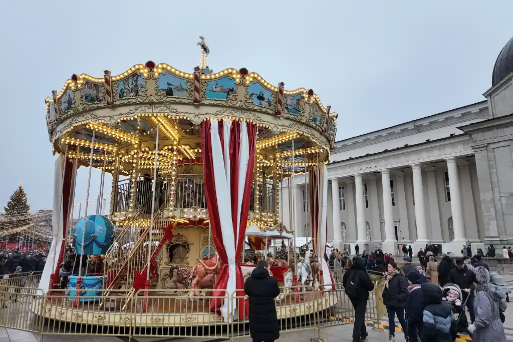 Carousel at Vilnius Christmas Market