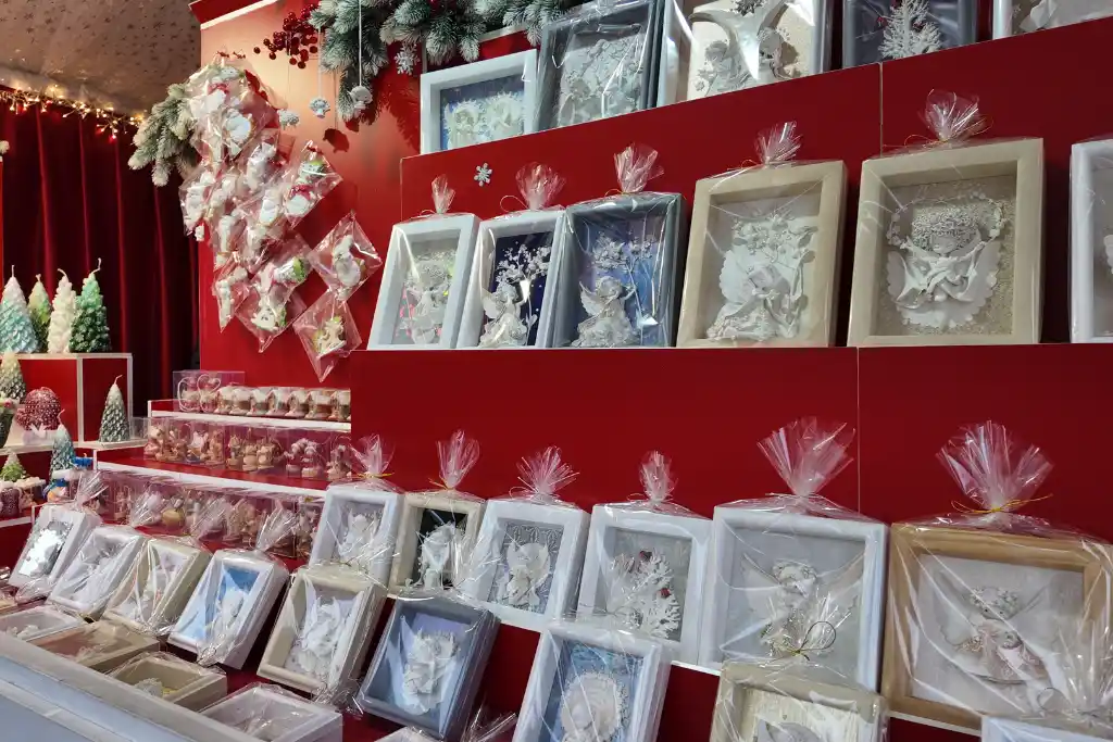 Market stall at Vilnius Christmas Market