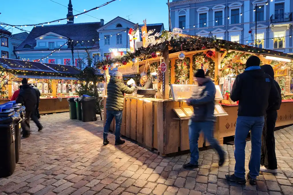 Food stall at Tallinn Christmas Market
