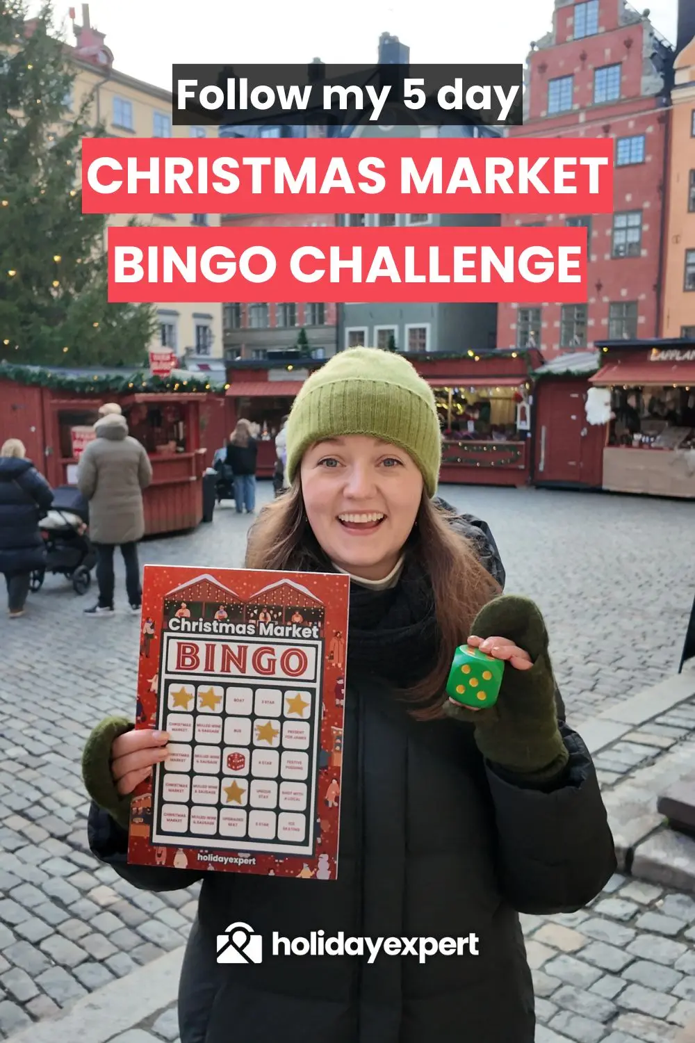 Follow my 5 day Christmas market bingo challenge