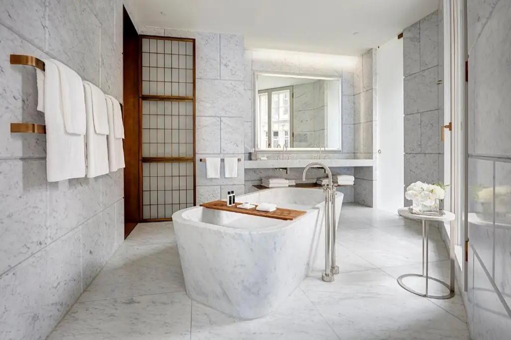 Marble bathroom Grand Regent Suite Hotel Cafe Royal Piccadilly circus London