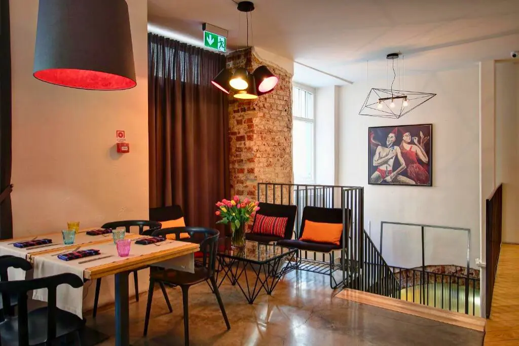 Hestia Hotel Draugi Riga Latvia breakfast area