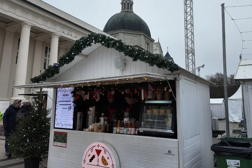Donut hut at Vilnius Christmas Market