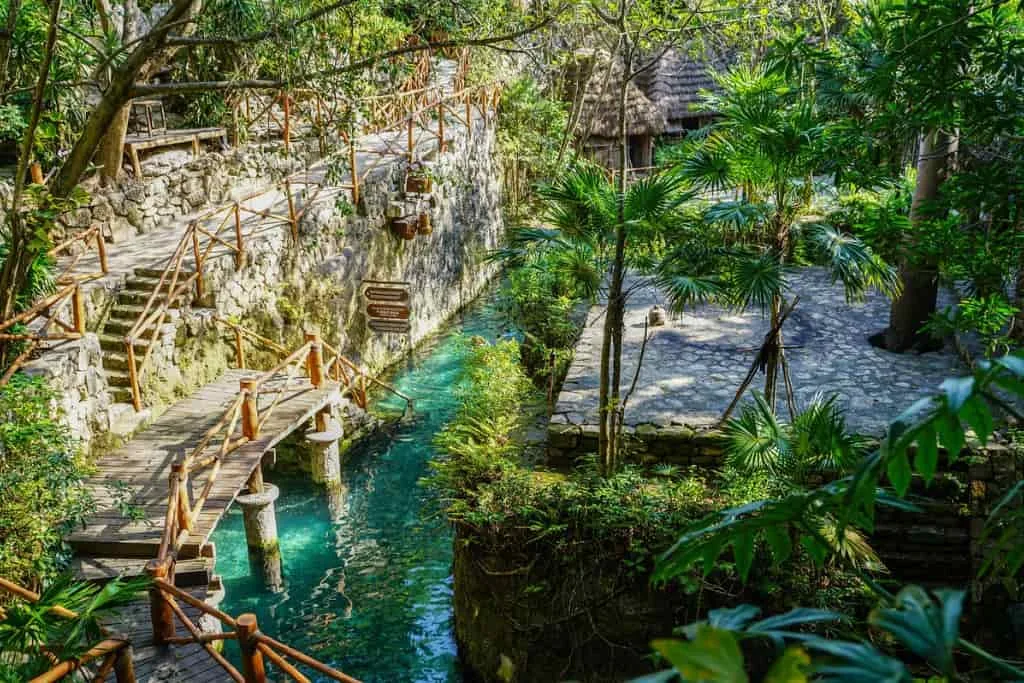 Xcaret cenote cancun mexico