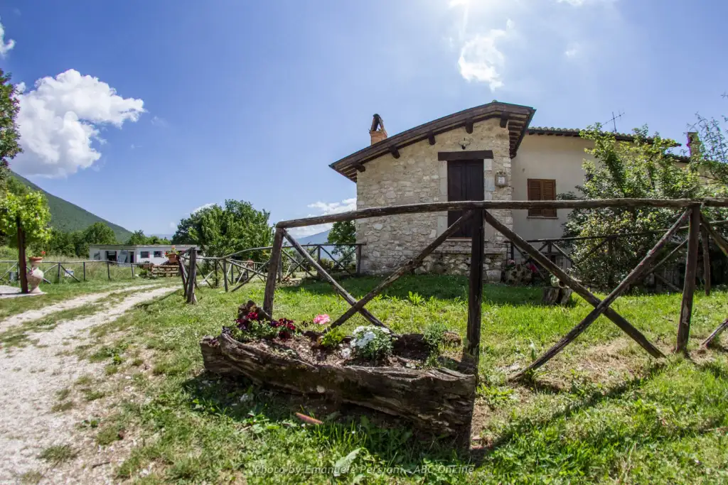 Exterior of agriturismo santa serena umbria