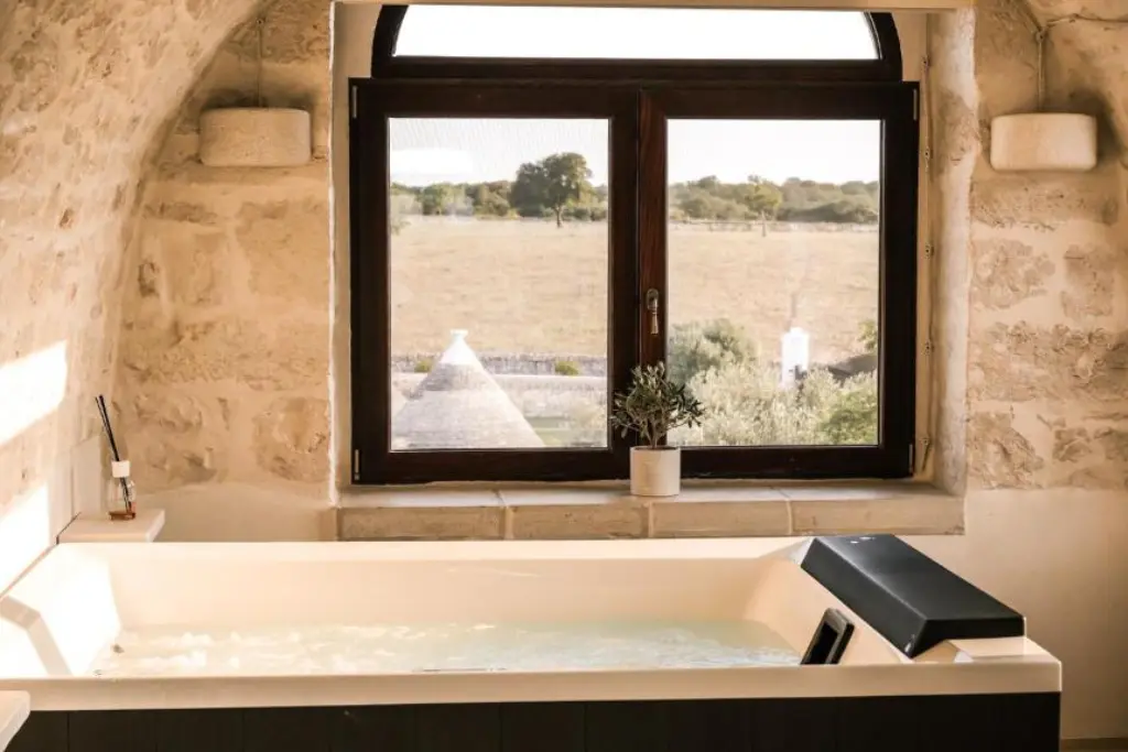 Masseria Surace Puglia bathroom view
