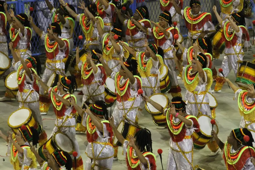 Carnival performance at the Sambadromo rio de janeiro brazil