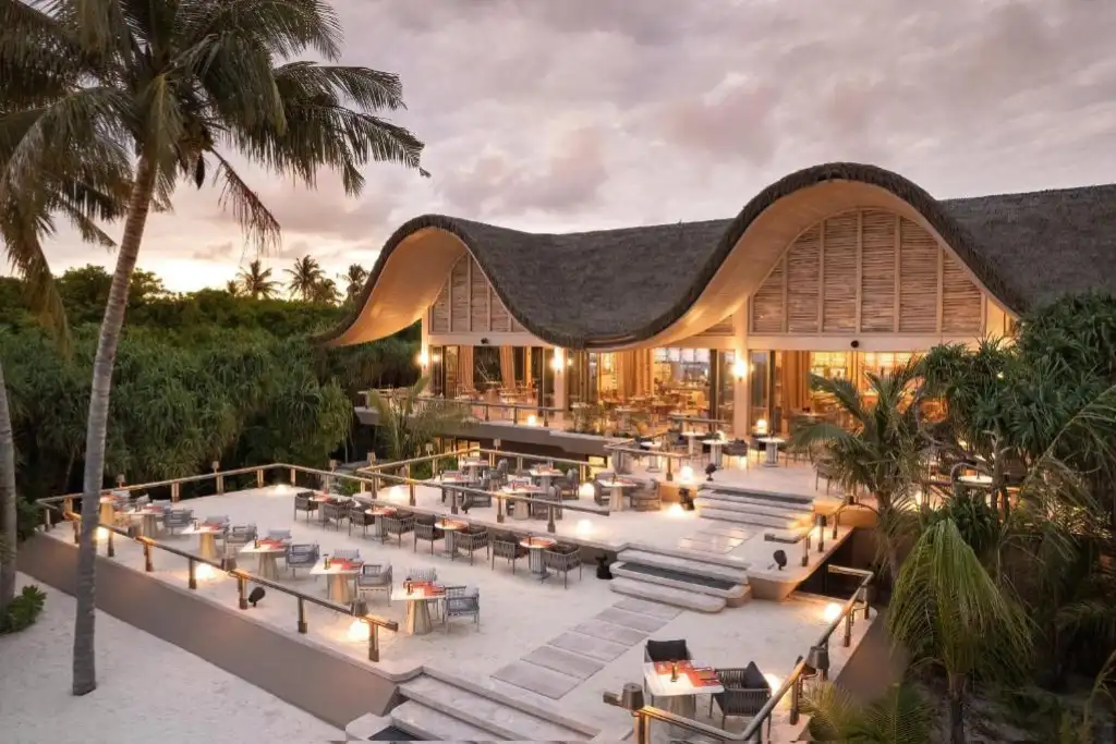 Joali Being Ra Atoll Maldives restuarant exterior