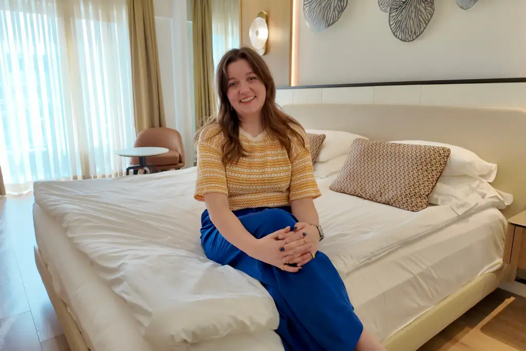 Chelsea in the room at Akka Antedon Antalya Turkey Turkiye
