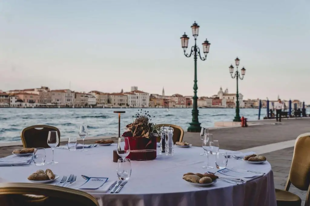 Hilton Molino Stucky Giudecca Venice - view from the terrace towards Venice