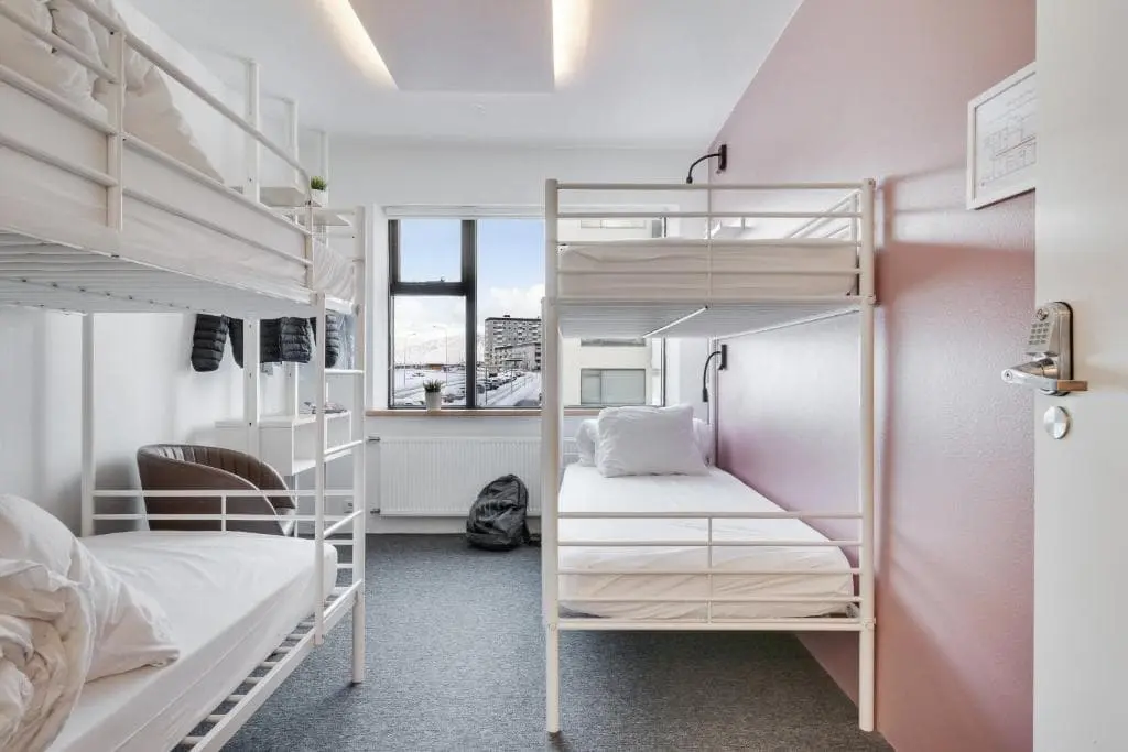 Laekur Hostel Reykjavik Iceland dorm room