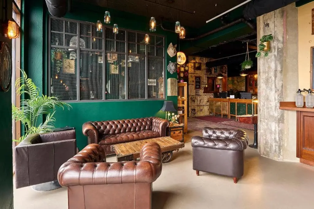 KEX hostel Reykjavik Iceland lounge area