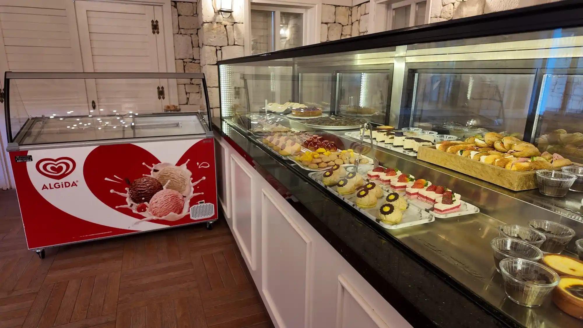 Patisserie at Akka Antedon Aquapark Antalya Turkey