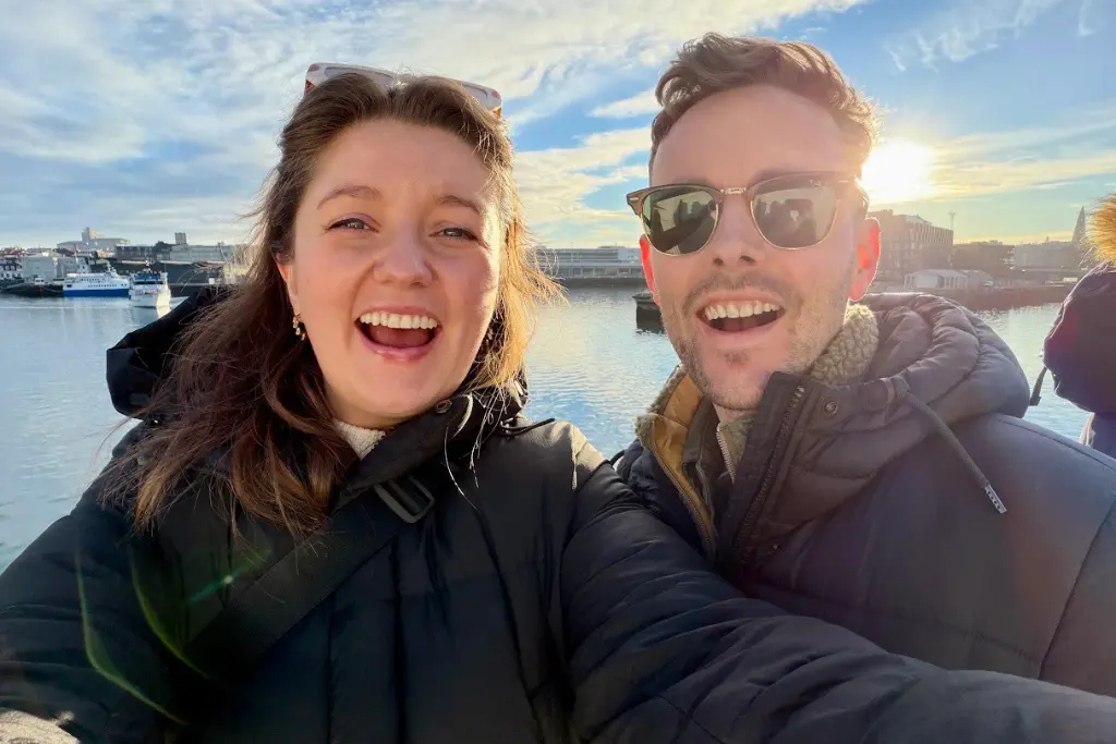 Chelsea and James in Iceland