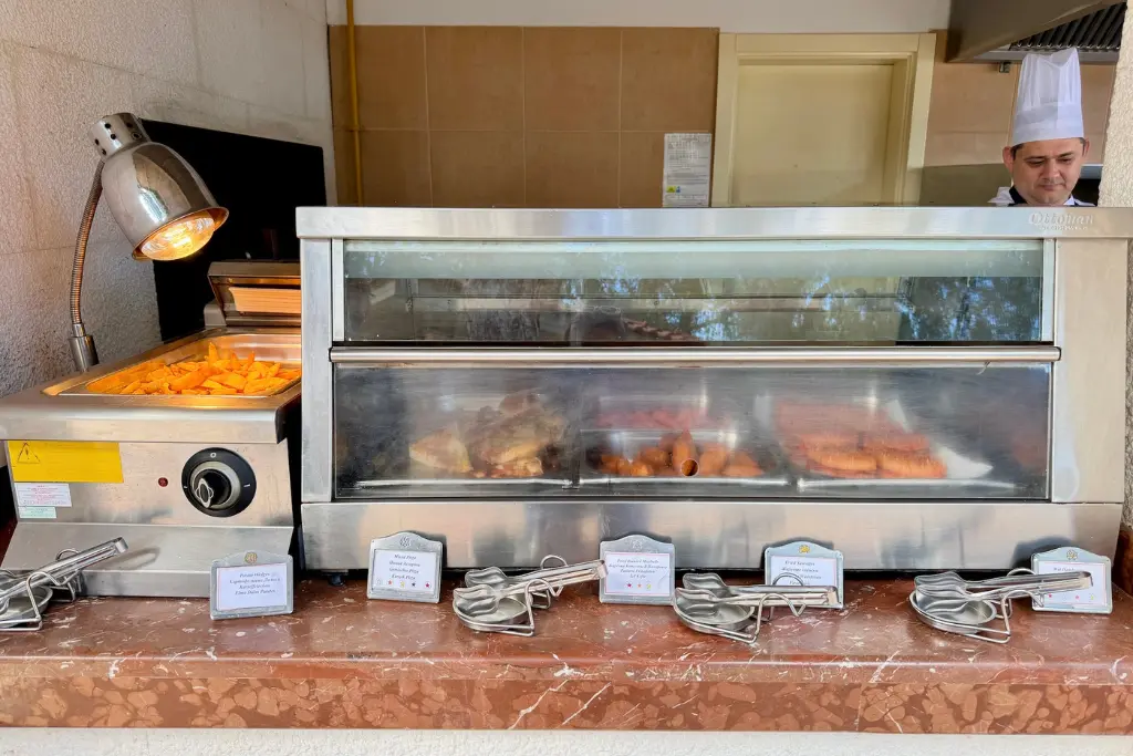 Snack bar at AKKA Antedon Antalya hotel Turkey