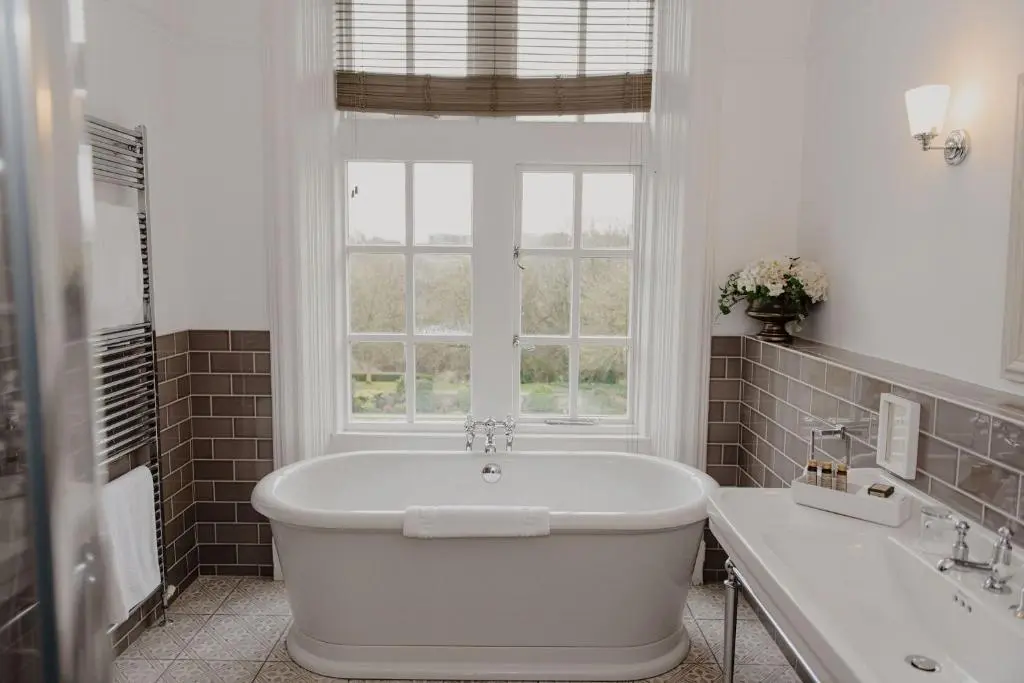 The Woodlands Hotel Leeds luxury double room standalone bath