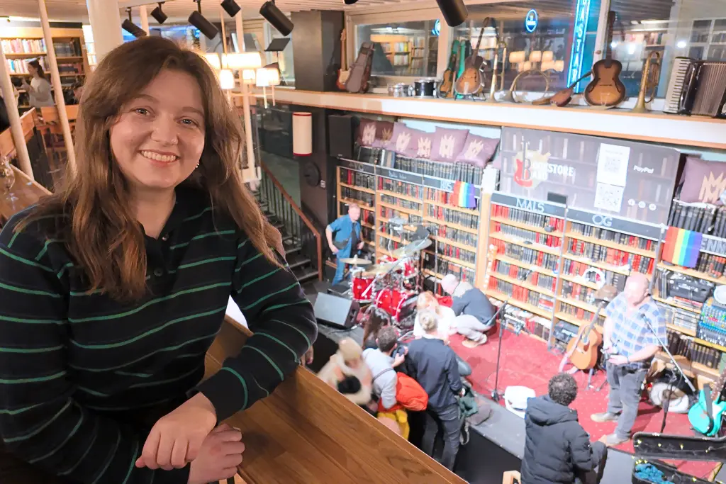 Chelsea at Hús Máls og Menningar Reykjavik Iceland