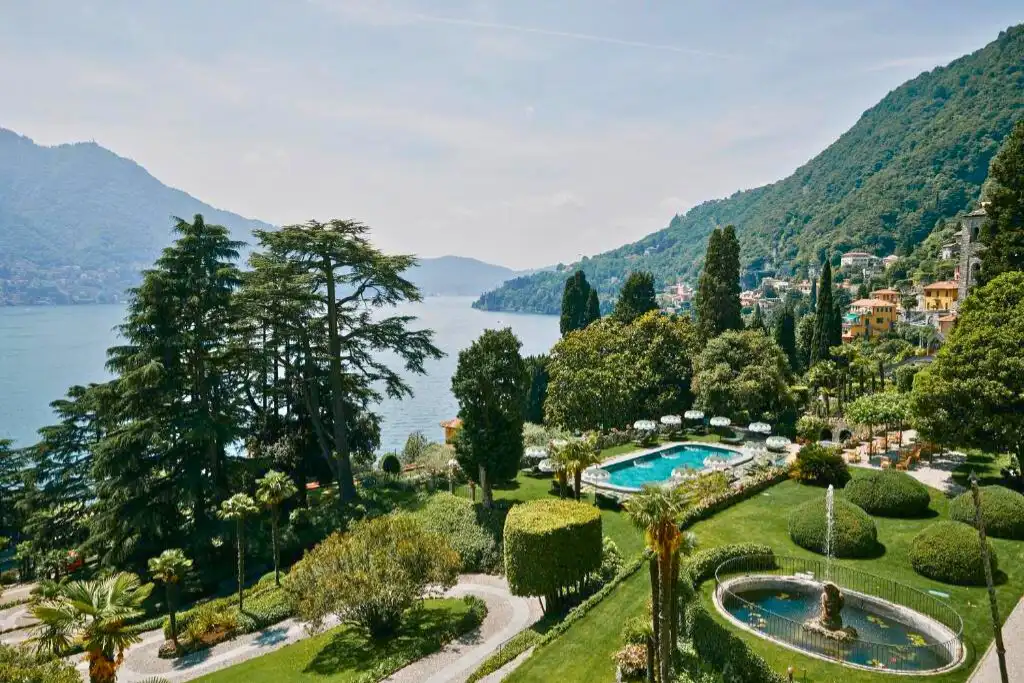 View of Lake Como from Passalacqua Hotel Moltrasio Lake Como