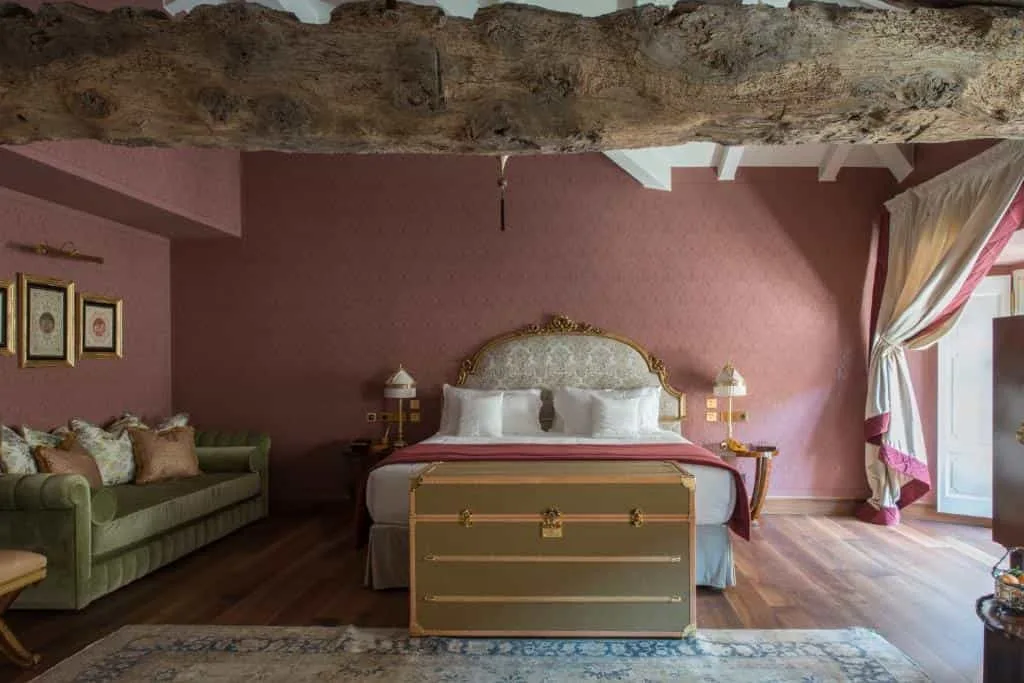 Bedroom at Passalacqua Hotel Moltrasio Lake Como