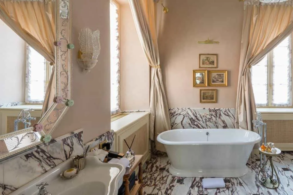 bathroom at Passalacqua Hotel Moltrasio Lake Como