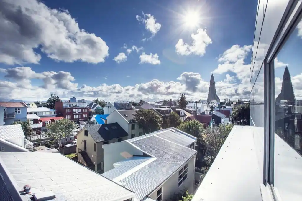 Hotel Ódinsvé Reykjavik Iceland view from suite