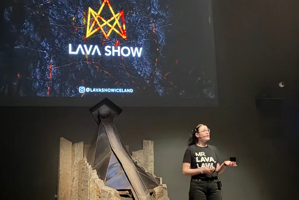 Lava show demo Reykjavik Iceland