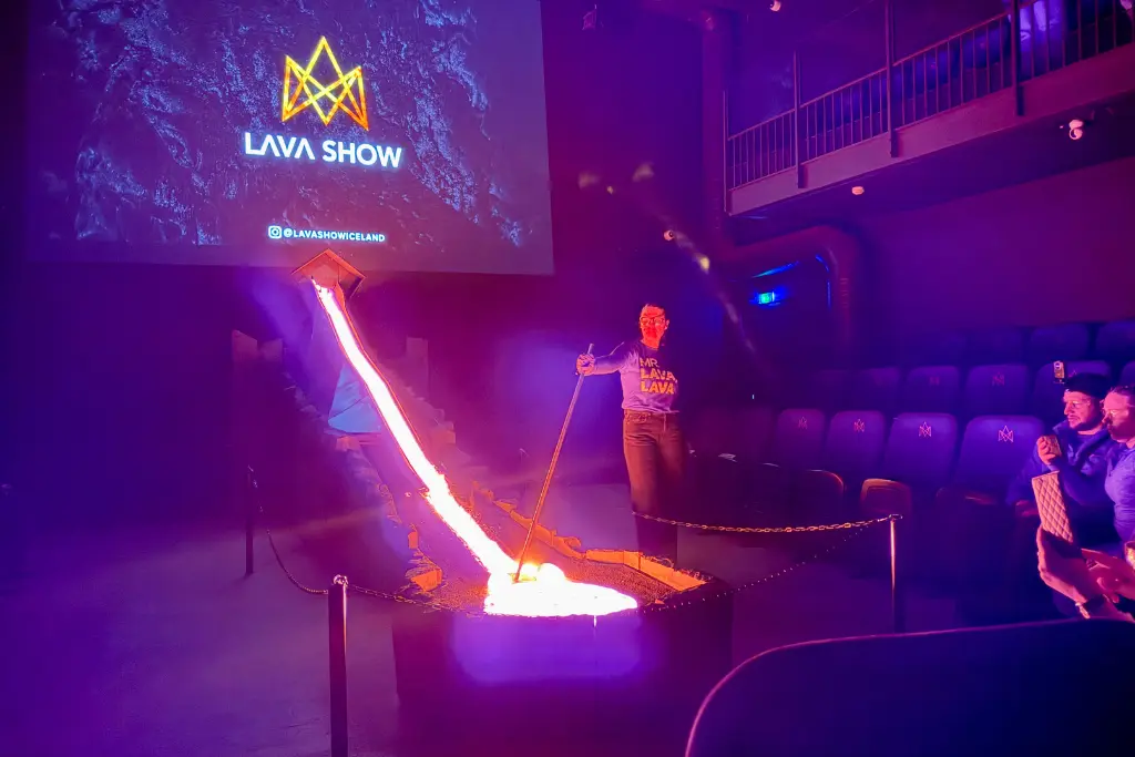 Lava show Reykjavik Iceland