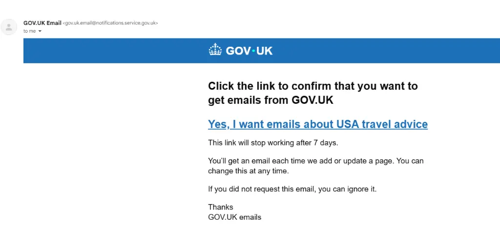 FDCO page screen shot USA email