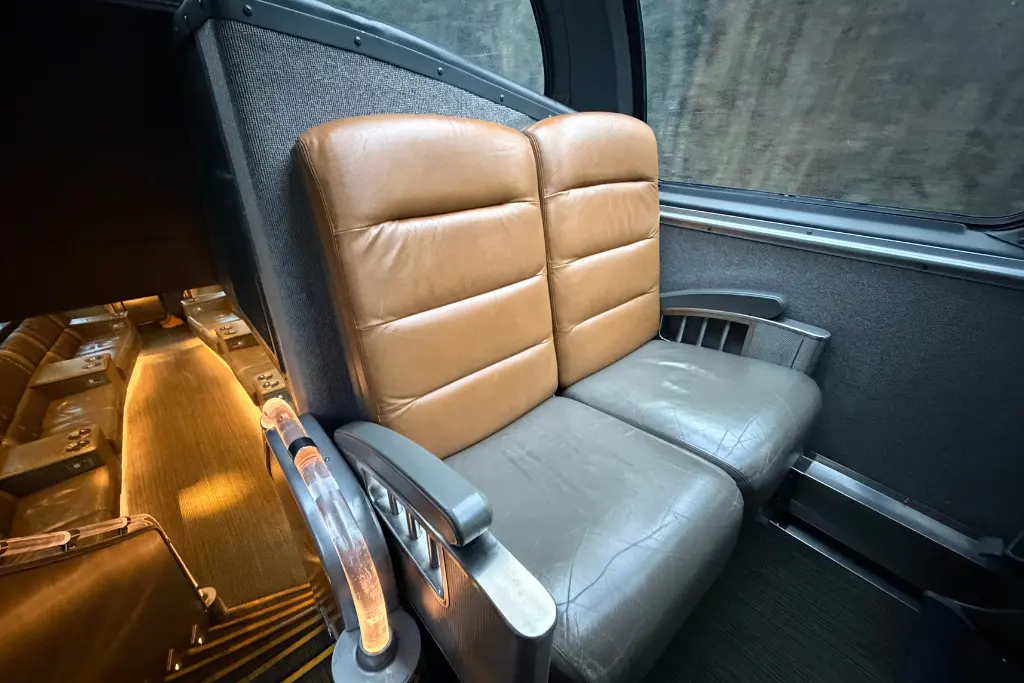 Seats in Prestige class on The Canadian