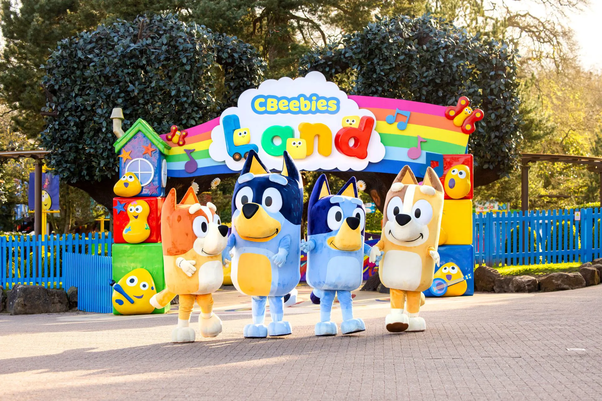 Bluey at cbeebies land